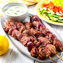 Greek Yogurt Marinated Lamb Kebab