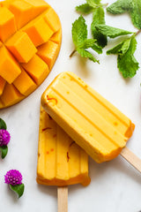 Mango lassi popsicles